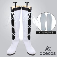 画像1: PandoraHearts　風　パンドラハーツ　アリス　血染めの黒うさぎ　コスプレ靴　コスプレブーツ　靴用品 (1)