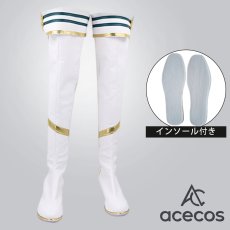 画像1: ウマ娘プリティーダービー　風　シーザリオ　勝負服　コスプレ靴　コスプレブーツ　靴用品 (1)