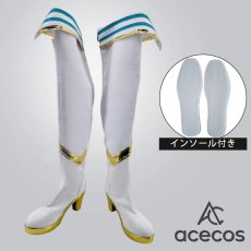 画像1: ウマ娘プリティーダービー　風　シーザリオ　勝負服　コスプレ靴　コスプレブーツ　靴用品 (1)
