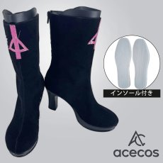 画像1: バーチャルYouTuber　風　Vtuber　AZKi　4th衣装　コスプレ靴　コスプレブーツ　靴用品 (1)