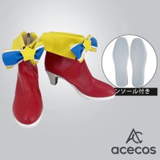 画像1: プリパラ　風　レオナ・ウェスト　フォーチュンパーティー サイリウムコーデ　コスプレ靴　コスプレブーツ　靴用品 (1)