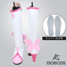画像1: ハートキャッチプリキュア！　風　花咲つぼみ　キュアブロッサム　コスプレ靴　コスプレブーツ　靴用品 (1)