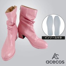 画像1: 超時空要塞マクロス　風　リン・ミンメイ　コスプレ靴　コスプレブーツ　靴用品 (1)