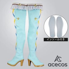 画像1: アイカツスターズ!　風　白鳥ひめ　スクールドレス　コスプレ靴　コスプレブーツ　靴用品 (1)