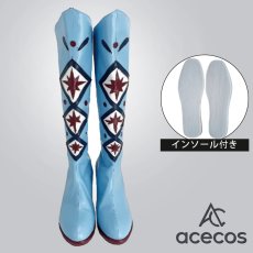 画像1: アナと雪の女王　風　エルサ　コスプレ靴　コスプレブーツ　靴用品 (1)