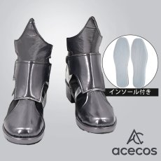 画像1: 勝利の女神：NIKKE　風　スノーホワイト：イノセントデイズ　コスプレ靴　コスプレブーツ　靴用品 (1)