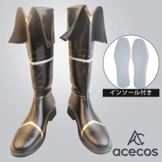 画像1: 陰の実力者になりたくて！　風　シャドウ　コスプレ靴　コスプレブーツ　靴用品 (1)