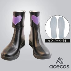 画像1: 東方Project　風　古明地こいし　コスプレ靴　コスプレブーツ　靴用品 (1)
