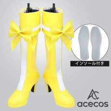 画像1: スイートプリキュア♪　風　調辺アコ　キュアミューズ　コスプレ靴　コスプレブーツ　靴用品 (1)