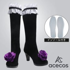 画像1: ローゼンメイデン　風　水銀燈　コスプレ靴　コスプレブーツ　靴用品 (1)