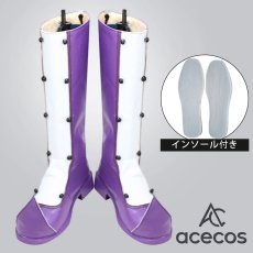 画像1: おジャ魔女どれみドッカーン　風　瀬川おんぷ　コスプレ靴　コスプレブーツ　靴用品 (1)
