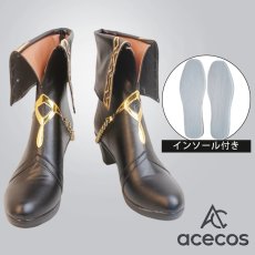 画像1: アークナイツ　風　血掟テキサス　幽蘭の秘密　コスプレ靴　コスプレブーツ　靴用品 (1)