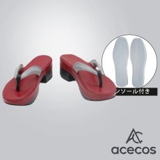 画像1: ブルーアーカイブ　風　間宵シグレ　温泉　コスプレ靴　コスプレブーツ　靴用品 (1)