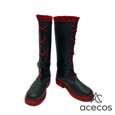 画像2: RWBY　風　ルビー・ローズ　コスプレ靴　コスプレブーツ　靴用品 (2)