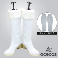 画像1: アイドルマスター シャイニーカラーズ　風　西城樹里　白いツバサ　コスプレ靴　コスプレブーツ　靴用品 (1)