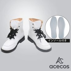 画像1: ブルーアーカイブ　風　聖園ミカ　コスプレ靴　コスプレブーツ　靴用品 (1)