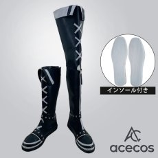 画像1: バーチャルYouTuber　風　VTuber　ハコス・ベールズ　新衣装2024　コスプレ靴　コスプレブーツ　靴用品 (1)