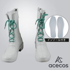 画像1: アイドルマスター シンデレラガールズ　風　島村卯月　コスプレ靴　コスプレブーツ　靴用品 (1)