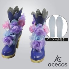 画像1: アイカツスターズ!　風　白銀リリィ　ロゼッタソーン　コスプレ靴　コスプレブーツ　靴用品 (1)