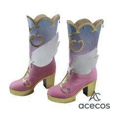 画像3: アイカツスターズ!　風　虹野ゆめ　星のツバサ　コスプレ靴　コスプレブーツ　靴用品 (3)