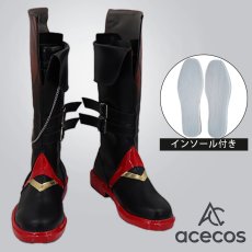 画像1: 原神(げんしん)　風　邪眼タルタリヤ　コスプレ靴　コスプレブーツ　靴用品 (1)