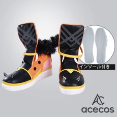 画像1: 原神(げんしん)　風　イアンサ　コスプレ靴　コスプレブーツ　靴用品 (1)