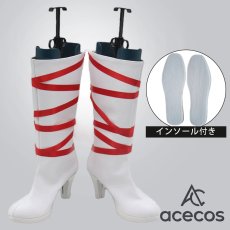 画像1: 神風怪盗ジャンヌ　風　日下部まろん　初期衣装　コスプレ靴　コスプレブーツ　靴用品 (1)