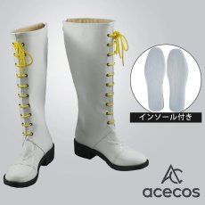画像1: VOCALOID　風　鏡音リン　炉心融解　コスプレ靴　コスプレブーツ　靴用品 (1)