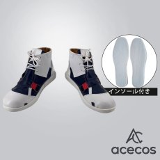 画像1: アークナイツ　風　テキサス　冬の使者　コスプレ靴　コスプレブーツ　靴用品 (1)