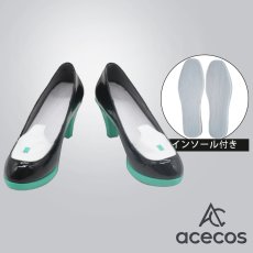 画像1: VOCALOID　風　初音ミク　10周年記念　コスプレ靴　コスプレブーツ　靴用品 (1)
