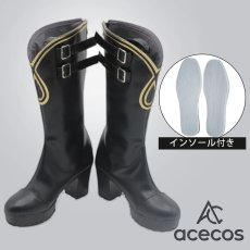 画像1: アークナイツ　風　グリムマハト　コスプレ靴　コスプレブーツ　靴用品 (1)