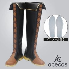 画像1: BanG Dream! It's MyGO!!!!!　風　八幡海鈴　コスプレ靴　コスプレブーツ　靴用品 (1)