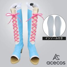 画像1: アイカツ!　風　霧矢あおい　コスプレ靴　コスプレブーツ　靴用品 (1)