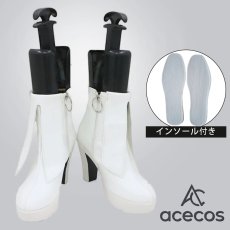 画像1: 勝利の女神：NIKKE　風　レオナ　コスプレ靴　コスプレブーツ　靴用品 (1)