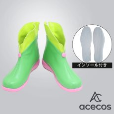 画像1: 東北ずん子　風　ずんだもん　コスプレ靴　コスプレブーツ　靴用品 (1)