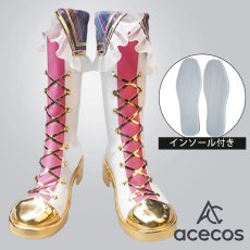 画像1: ラブライブ！スーパースター!!　風　Liella!　嵐千砂都　フレッシュライブ編 フレッシュジャンプ　コスプレ靴　コスプレブーツ　靴用品 (1)