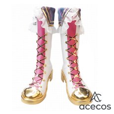 画像2: ラブライブ！スーパースター!!　風　Liella!　嵐千砂都　フレッシュライブ編 フレッシュジャンプ　コスプレ靴　コスプレブーツ　靴用品 (2)