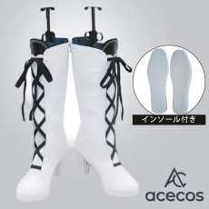 画像1: プロジェクトセカイ カラフルステージ！ feat. 初音ミク　風　朝比奈まふゆ　荊棘の道は何処へ　本気のイカ焼きを味わって　コスプレ靴　コスプレブーツ　靴用品 (1)