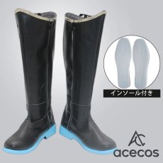 画像1: プロジェクトセカイ カラフルステージ！ feat. 初音ミク　風　KAITO　コスプレ靴　コスプレブーツ　靴用品 (1)