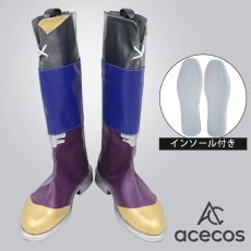 画像1: ファイナルファンタジーV　風　バッツ・クラウザー　コスプレ靴　コスプレブーツ　靴用品 (1)
