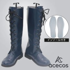 画像1: ブルーアーカイブ　風　白石ウタハ　コスプレ靴　コスプレブーツ　靴用品 (1)
