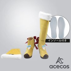 画像1: Re:ゼロから始める異世界生活　風　レム　白猫コラボ　コスプレ靴　コスプレブーツ　靴用品 (1)