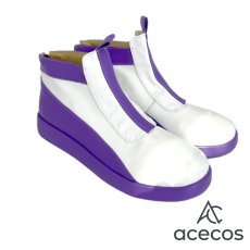 画像3: キミとアイドルプリキュア♪　風　紫雨こころ　コスプレ靴　コスプレブーツ　靴用品 (3)