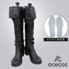 画像1: ジョジョの奇妙な冒険　風　戦闘潮流　ジョセフ・ジョースター　コスプレ靴　コスプレブーツ　靴用品 (1)