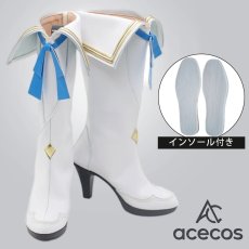 画像1: 鳴潮(Wuthering Waves)　風　フィービー　コスプレ靴　コスプレブーツ　靴用品 (1)