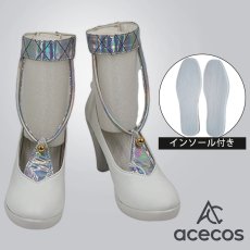 画像1: 鳴潮(Wuthering Waves)　風　こんし(今汐)　桃の夭夭たる　コスプレ靴　コスプレブーツ　靴用品 (1)
