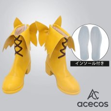 画像1: オンゲキ　風　藤沢柚子　コスプレ靴　コスプレブーツ　靴用品 (1)