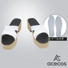 画像1: ブルーアーカイブ　風　桐生キキョウ　水着　コスプレ靴　コスプレブーツ　靴用品 (1)