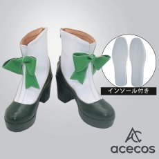 画像1: ご注文はうさぎですか?　風　宇治松千夜　コスプレ靴　コスプレブーツ　靴用品 (1)