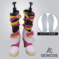 画像1: アイカツスターズ!　風　虹野ゆめ　ピンクスターコーデ　コスプレ靴　コスプレブーツ　靴用品 (1)